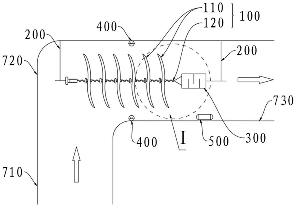 Elbow pipe structure fatigue relieving system and structure fatigue relieving control method