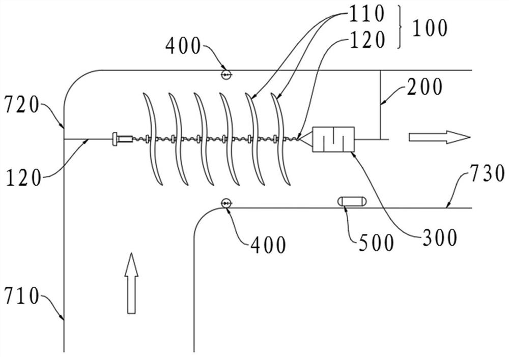 Elbow pipe structure fatigue relieving system and structure fatigue relieving control method