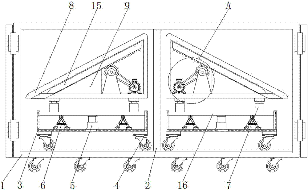 Electrical equipment lifting platform convenient to use