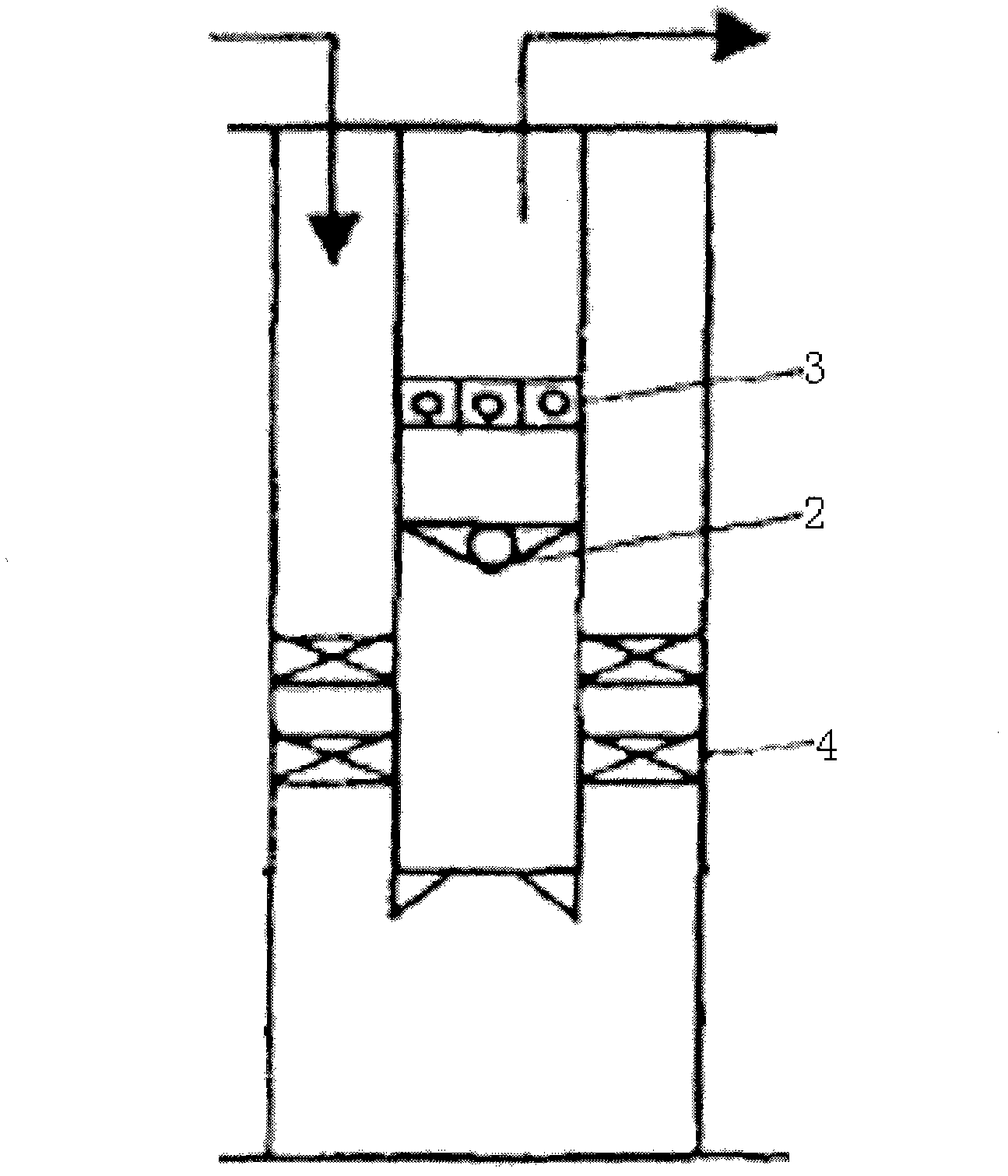 Valve type heavy crude pump oil extraction system and oil extraction method thereof