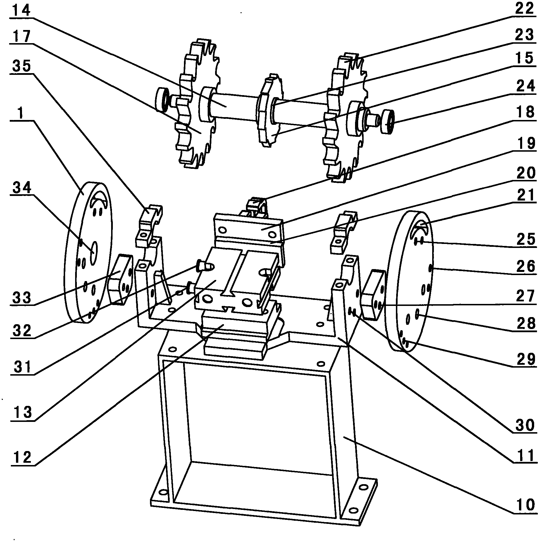 Automatic feeding device during crystal material processing