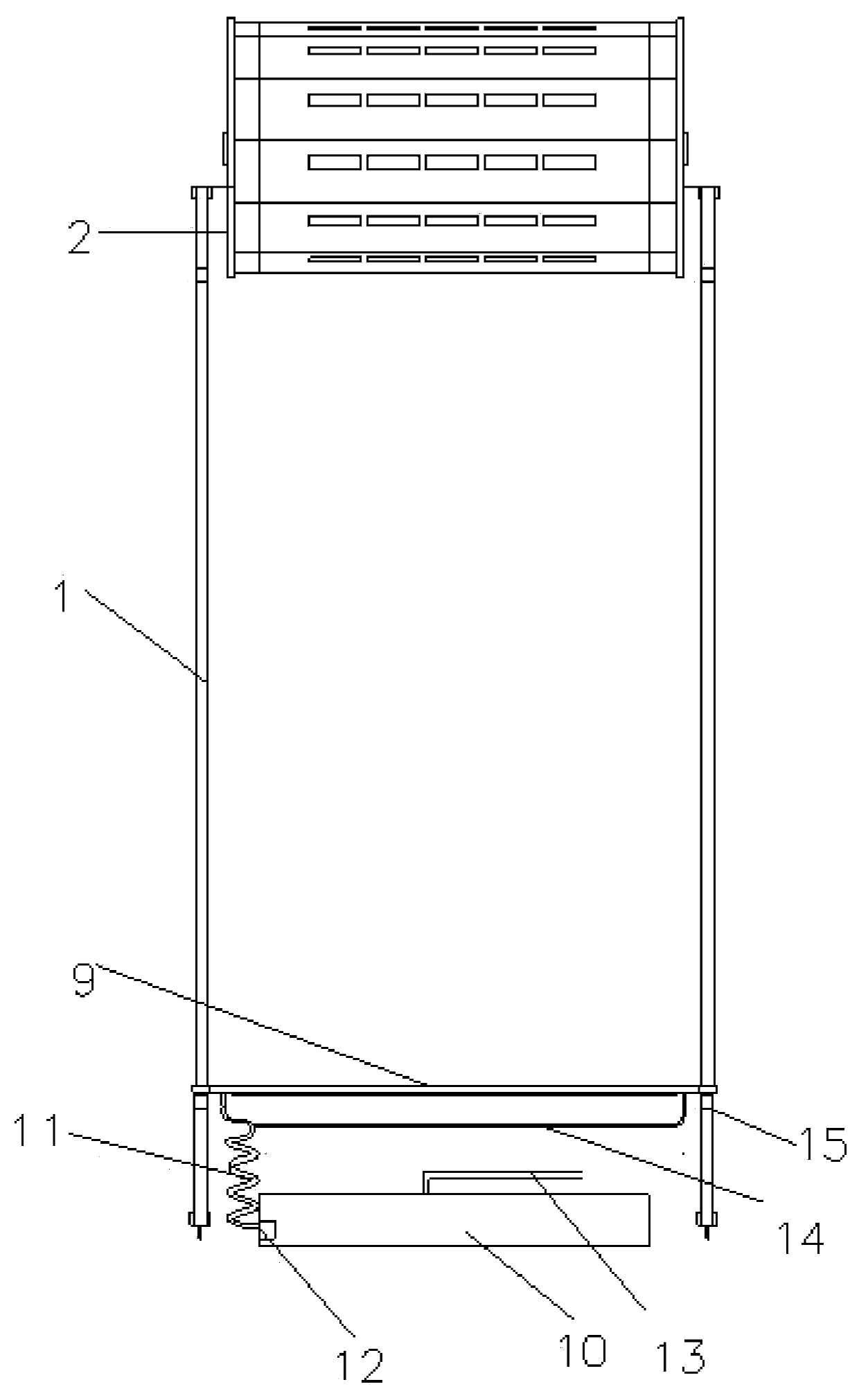 A wall-mounted agricultural planting frame