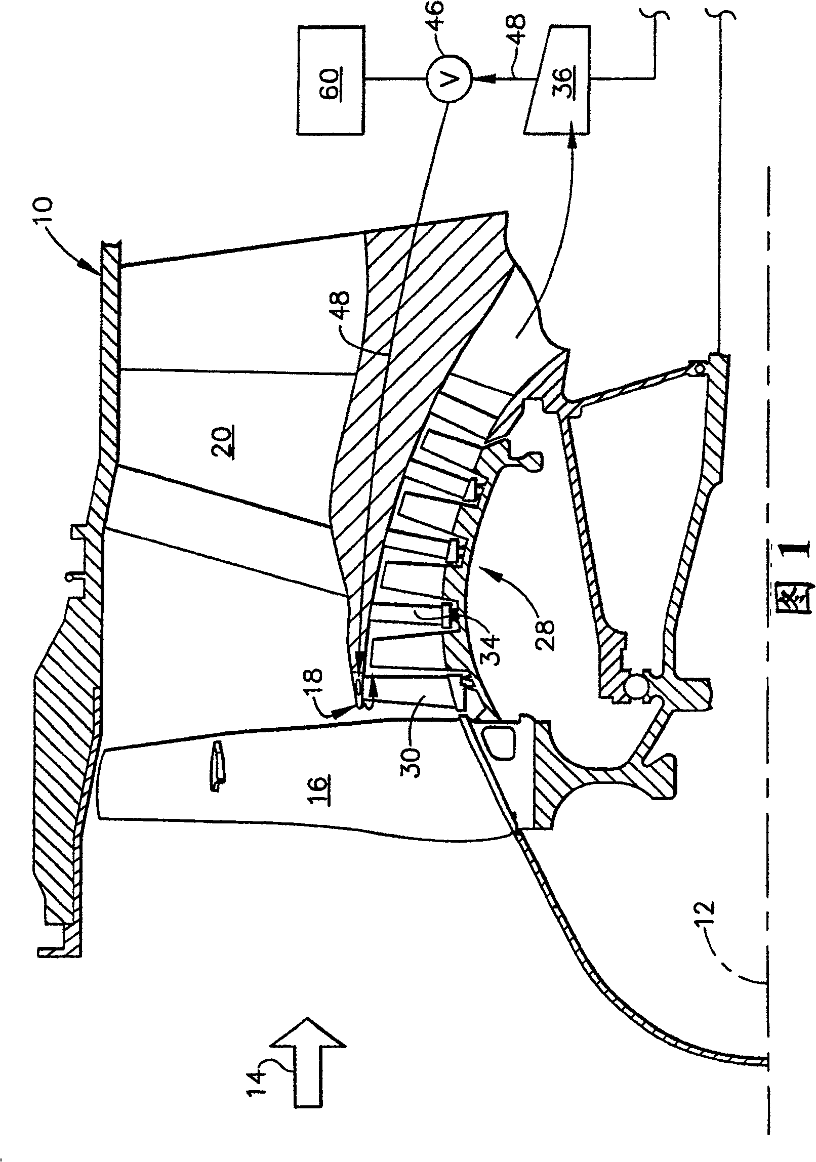 Internal anti-icing device of fanjet