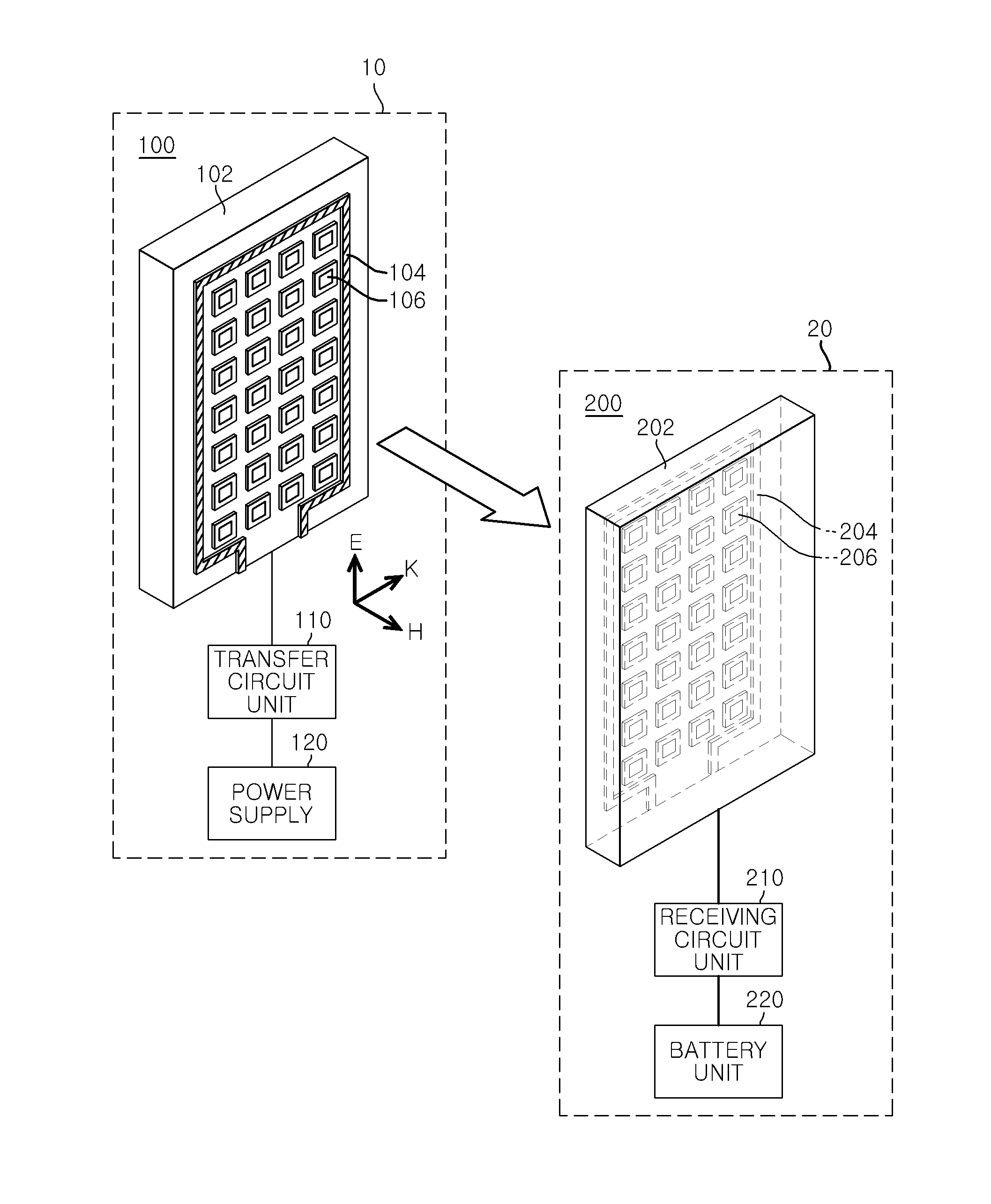 Wireless power receiver and transfer, wireless power transceiver system, and wireless power transceiver mobile device