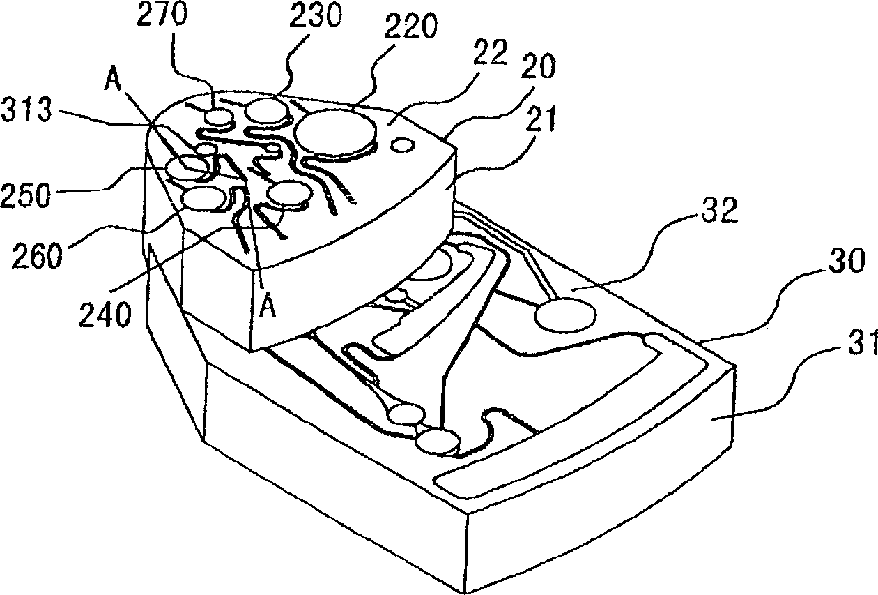 Chemical analyzer and structure for chemical analysis