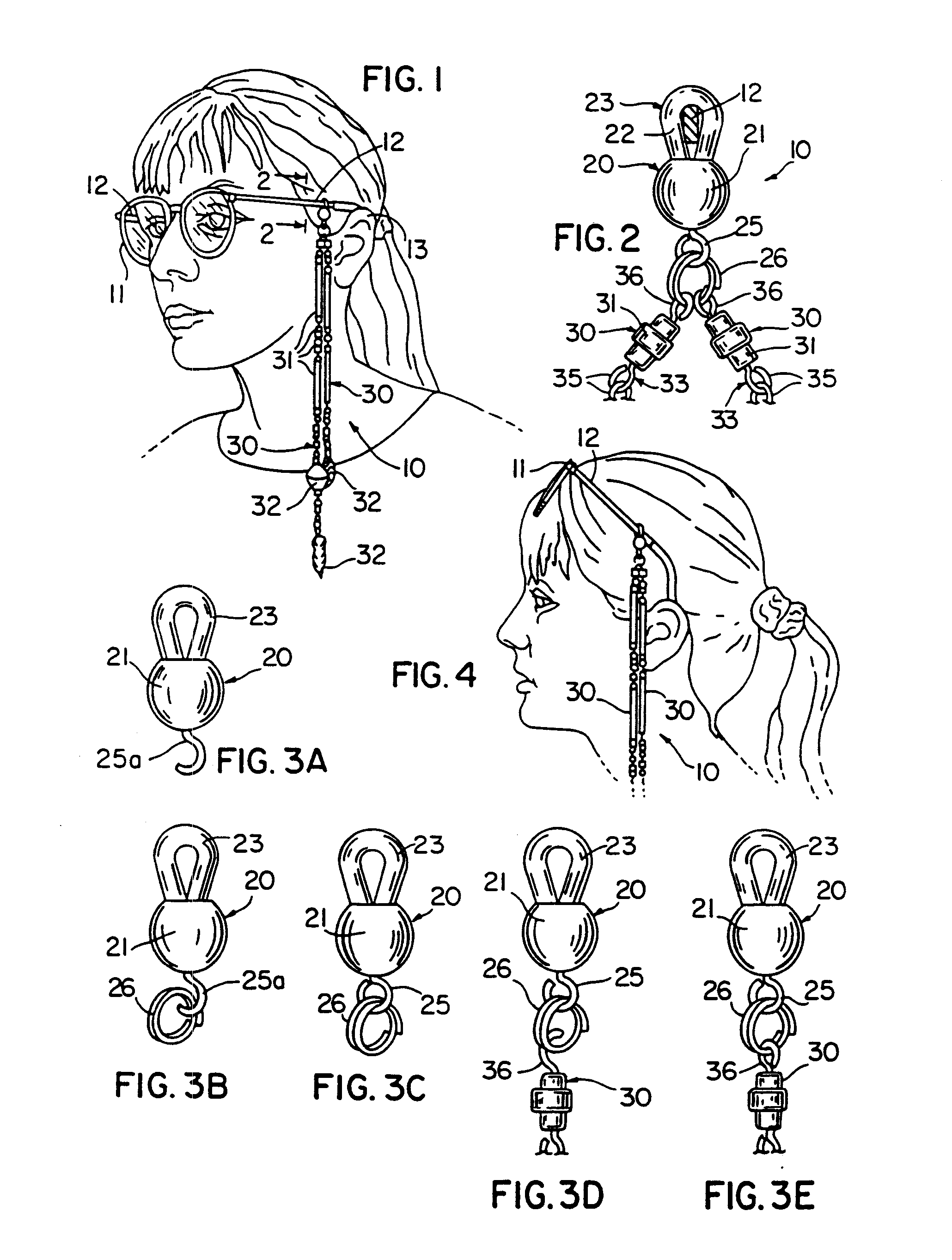 Convertible eyeglass retainer/jewelry article