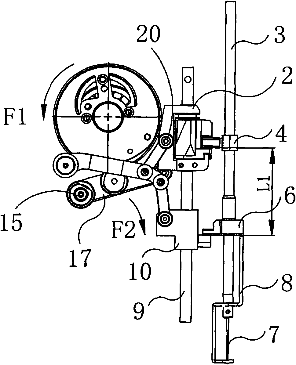 Auxiliary lifting mechanism of presser foot of computerized embroidery machine