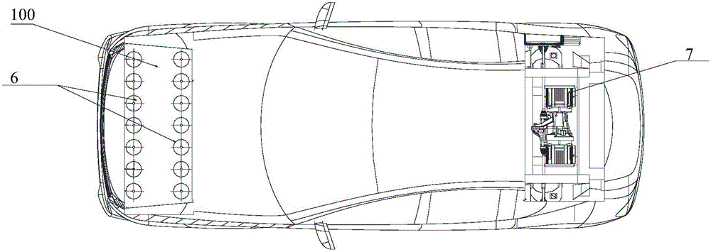 Electric automobile carrying wind power generation system