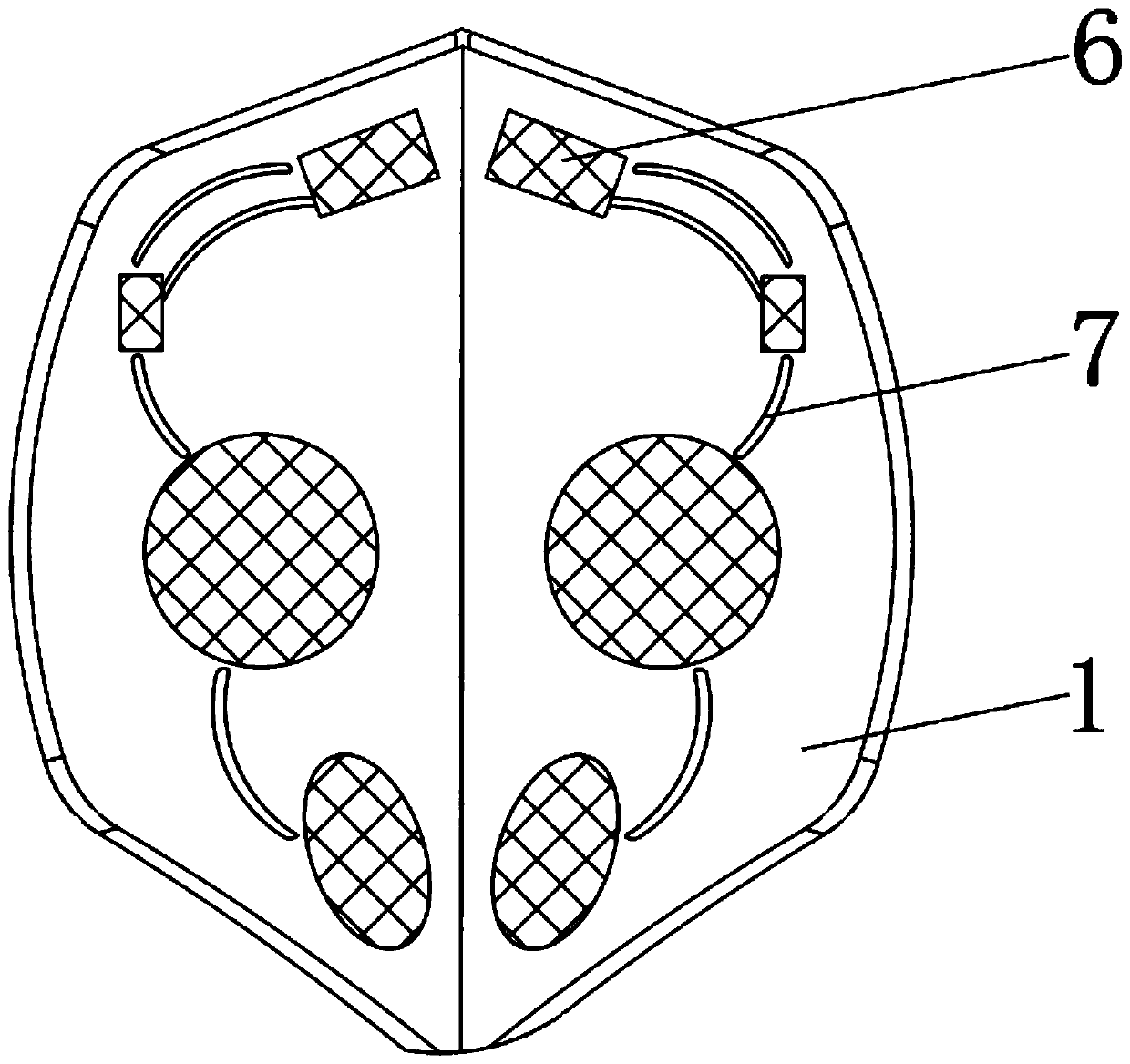 Heat preservation and hot compress mask for old people