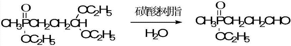 Preparation method of methyl propanal ethyl phosphonate as glufosinate-ammonium intermediate