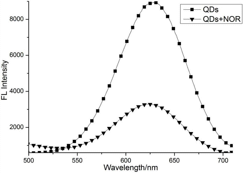 Microfluidic paper based sensor based on fluoroimmunoassay and utilizing quantum dot as marker to detect norfloxacin in milk