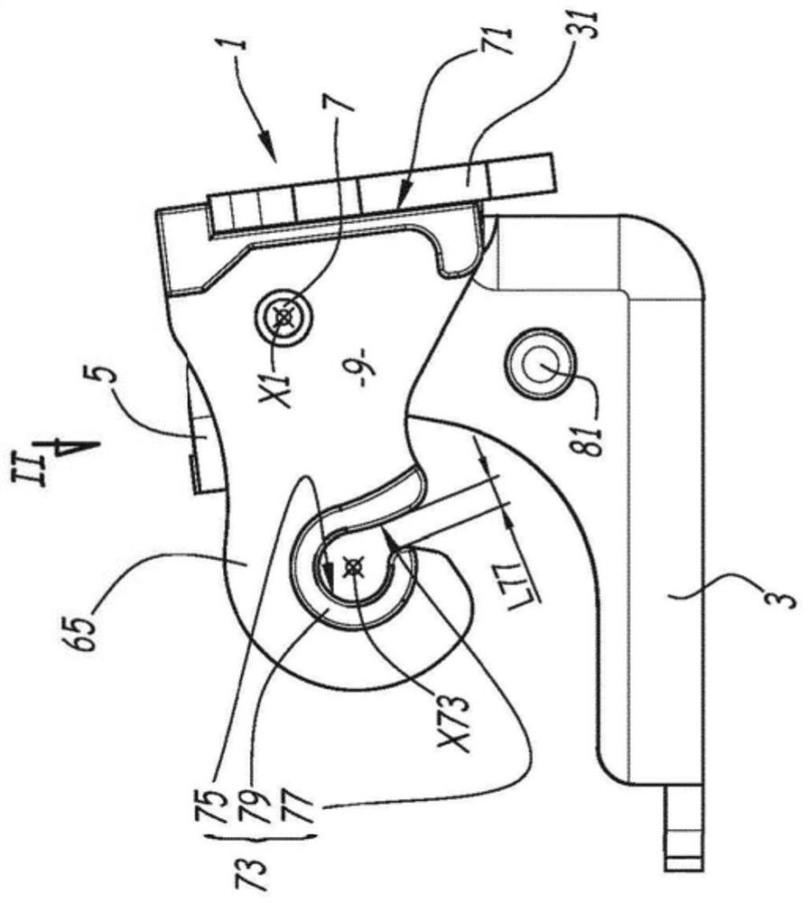 Snap-in device, vehicle hinge including the snap-in device and method of using the snap-in device