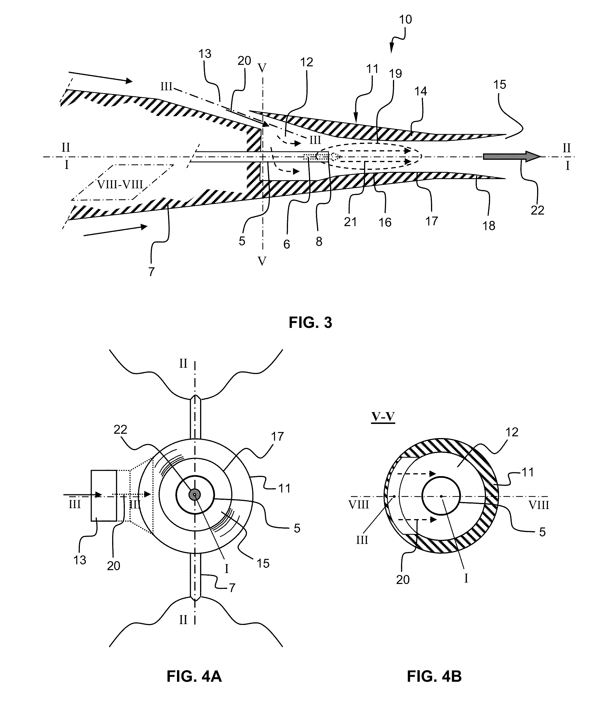 Draining device