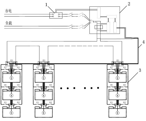 Smart matrix battery charging-discharging managing system and managing method