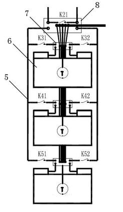 Smart matrix battery charging-discharging managing system and managing method