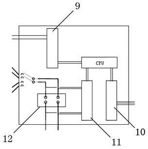 Smart matrix battery charging-discharging managing system and managing method