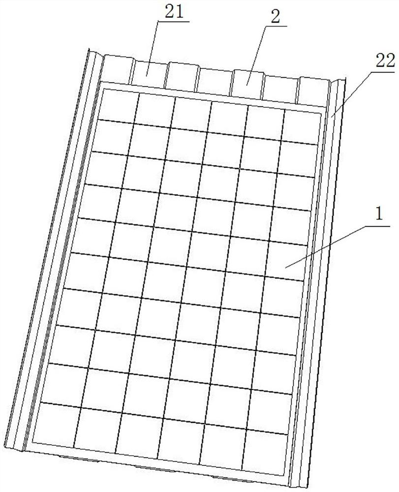 Crystalline silicon solar color steel tile and installation method thereof