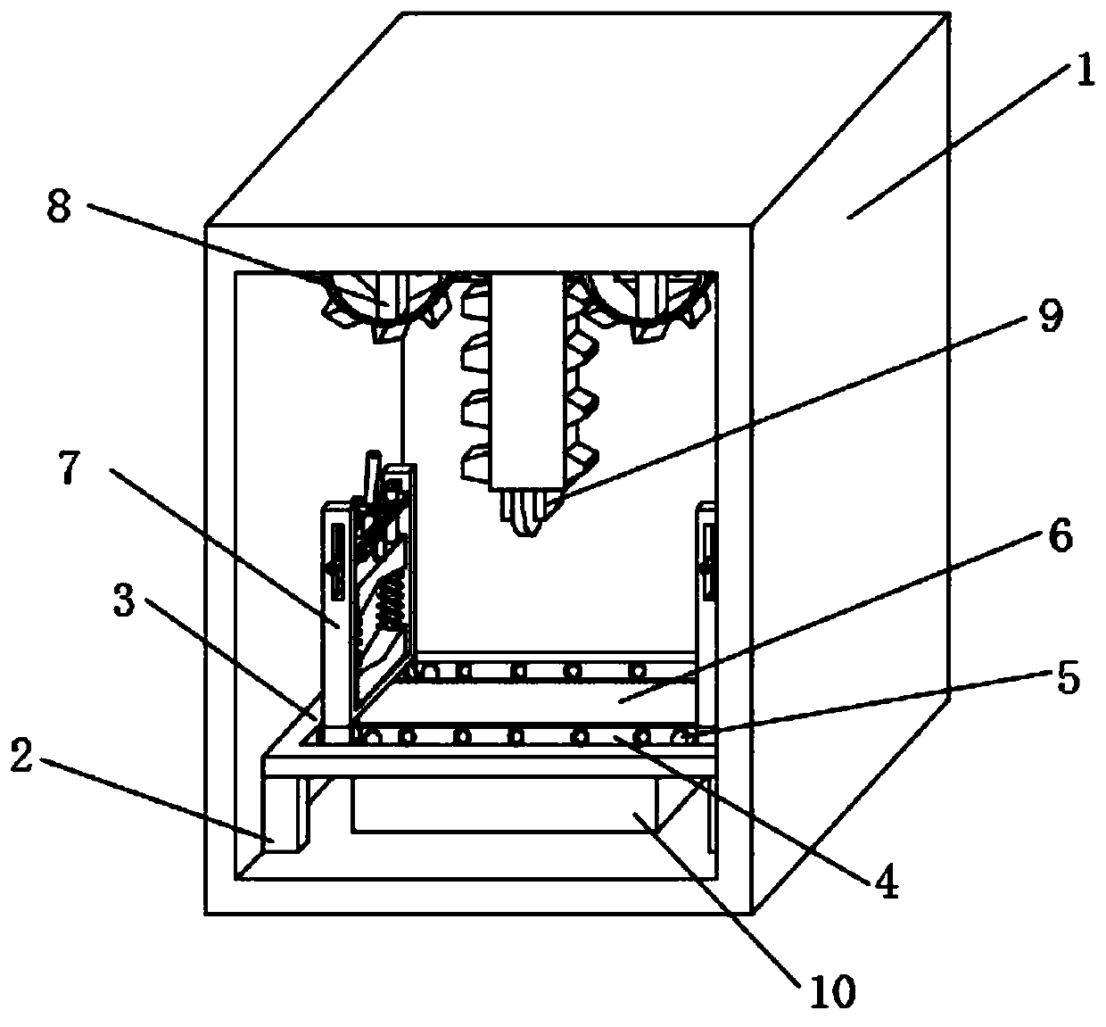 Cutting device for PVC pipe machining