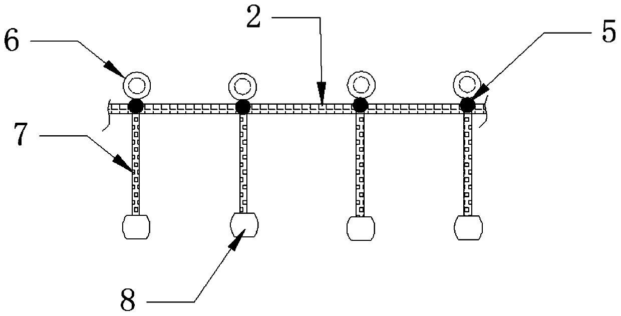 Water body ecological self-organizing repair system guided by photocatalysis in advance and using method thereof