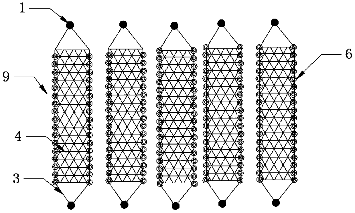 Water body ecological self-organizing repair system guided by photocatalysis in advance and using method thereof