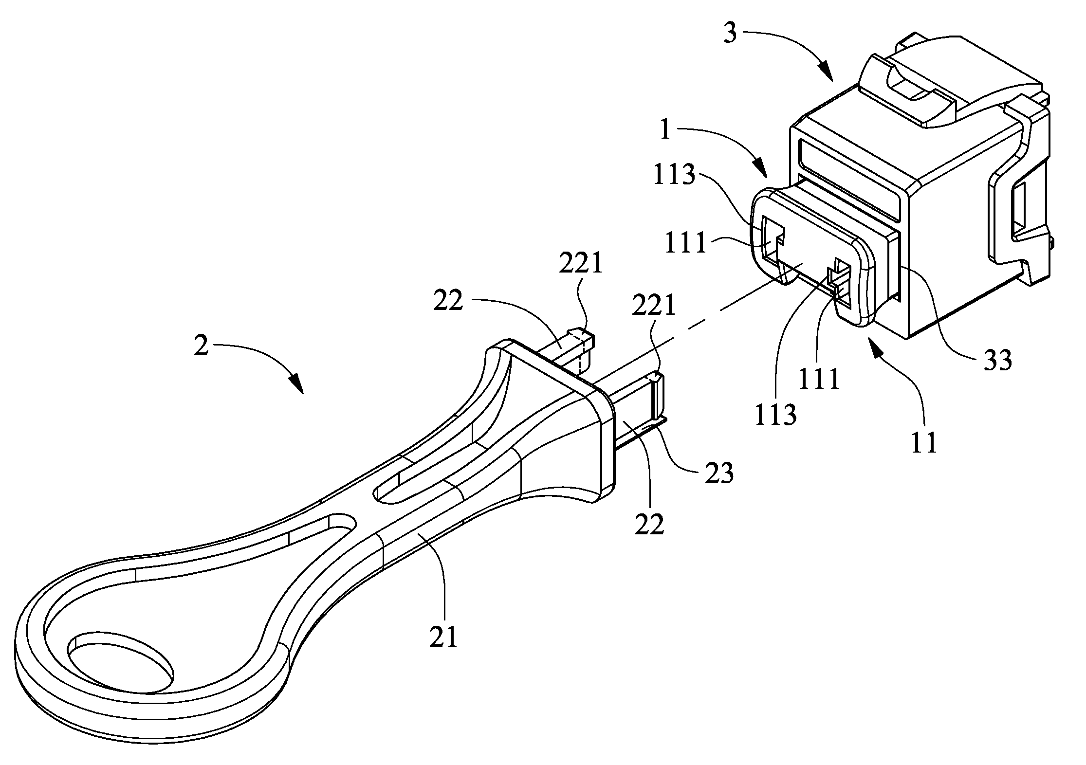 Protection module for data transmission connector