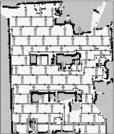 Autonomous planning method for nuclear radiation detection path of mobile robot in unfamiliar indoor scene