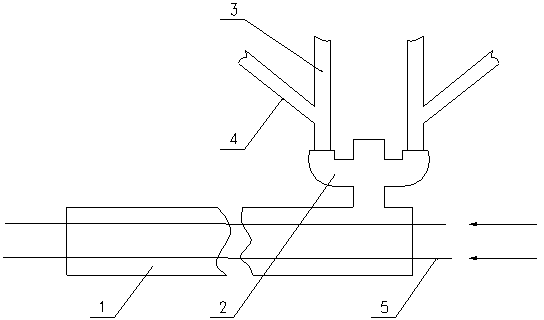 Aerial fog cooling process method of hot rolling bar