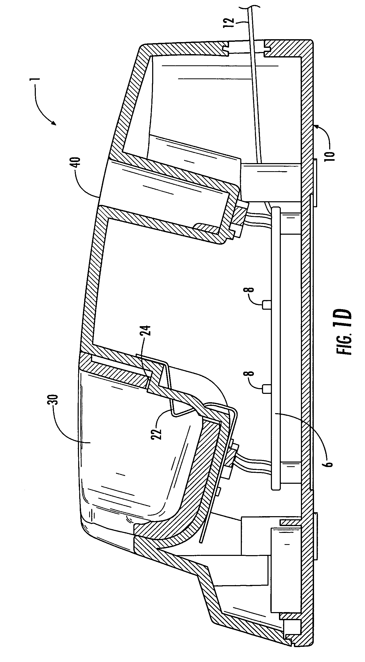 Docking charger for charging a hand held electronic device with or without a protective cover case fitted thereon