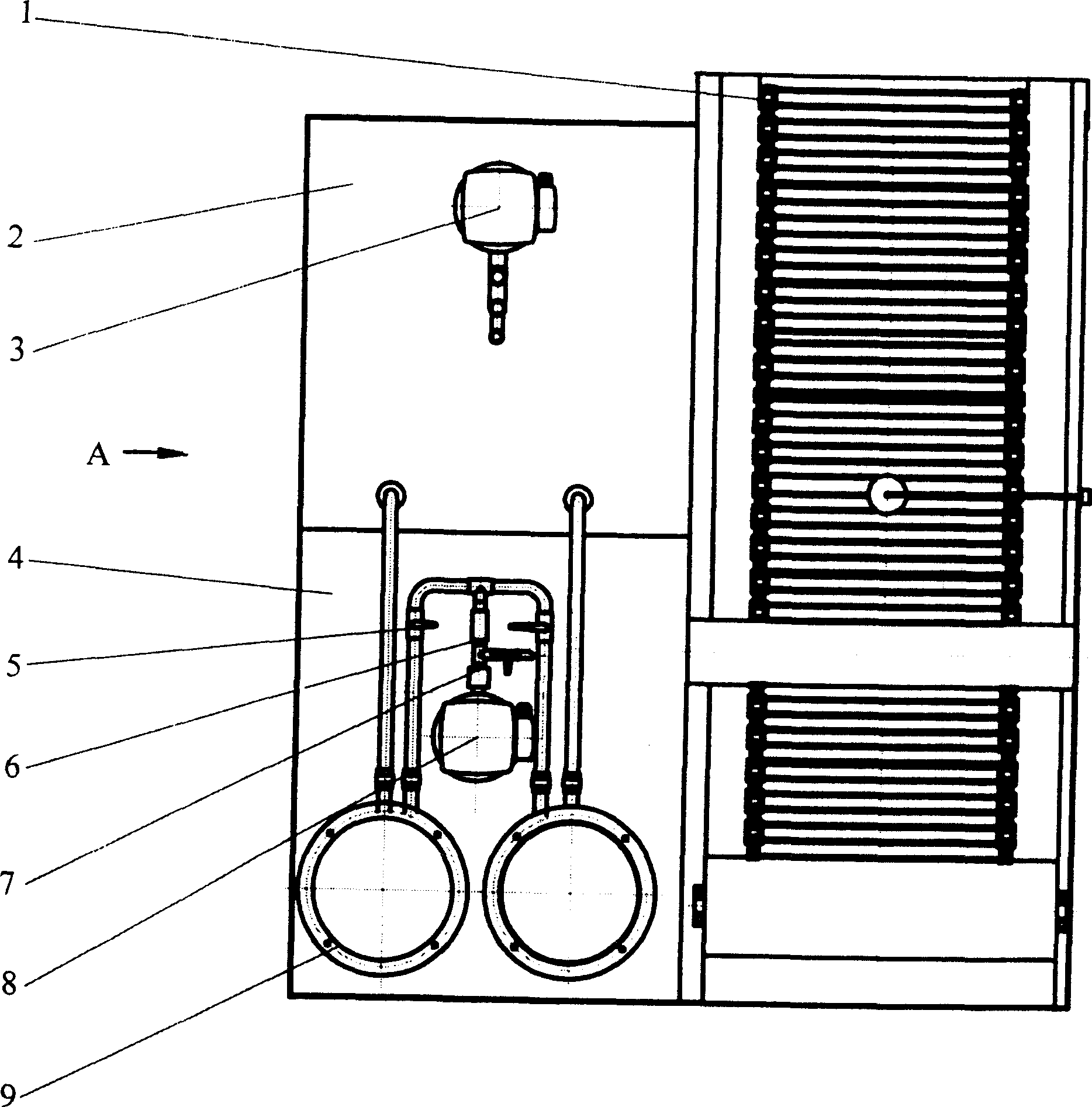 Filter for water curtain sealing mechanism of graphite processing machine tool