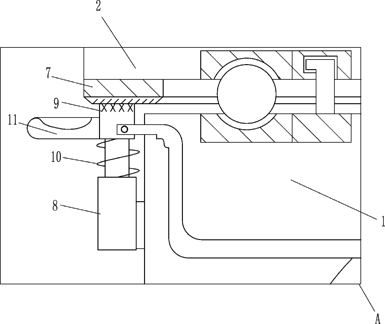 Cement pouring template pressing equipment