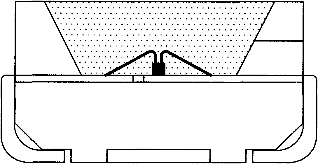 White LED preparation method and LED