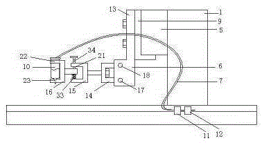 Dispensing and detection device on automatic chip mounting production line