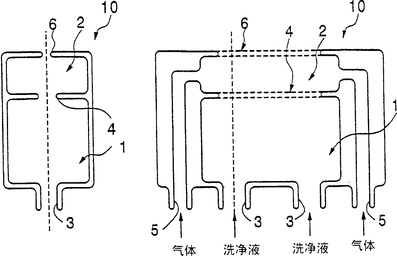 Washing spray nozzle