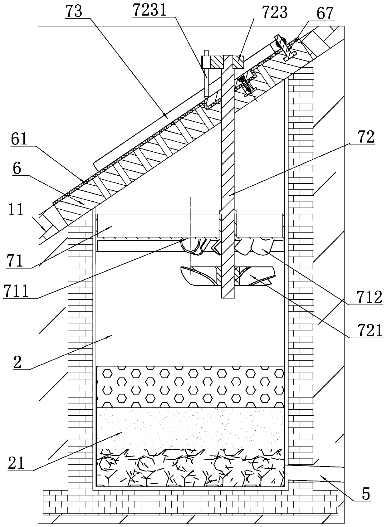 Shift-fork-type anti-silting recharge system applied to river channel