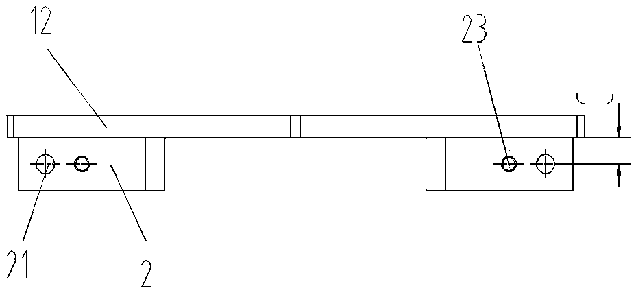 Tool and method for removing thrust block of marine low-speed diesel engine