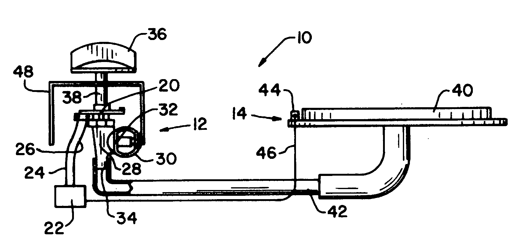 Rotary actuated reed switch control