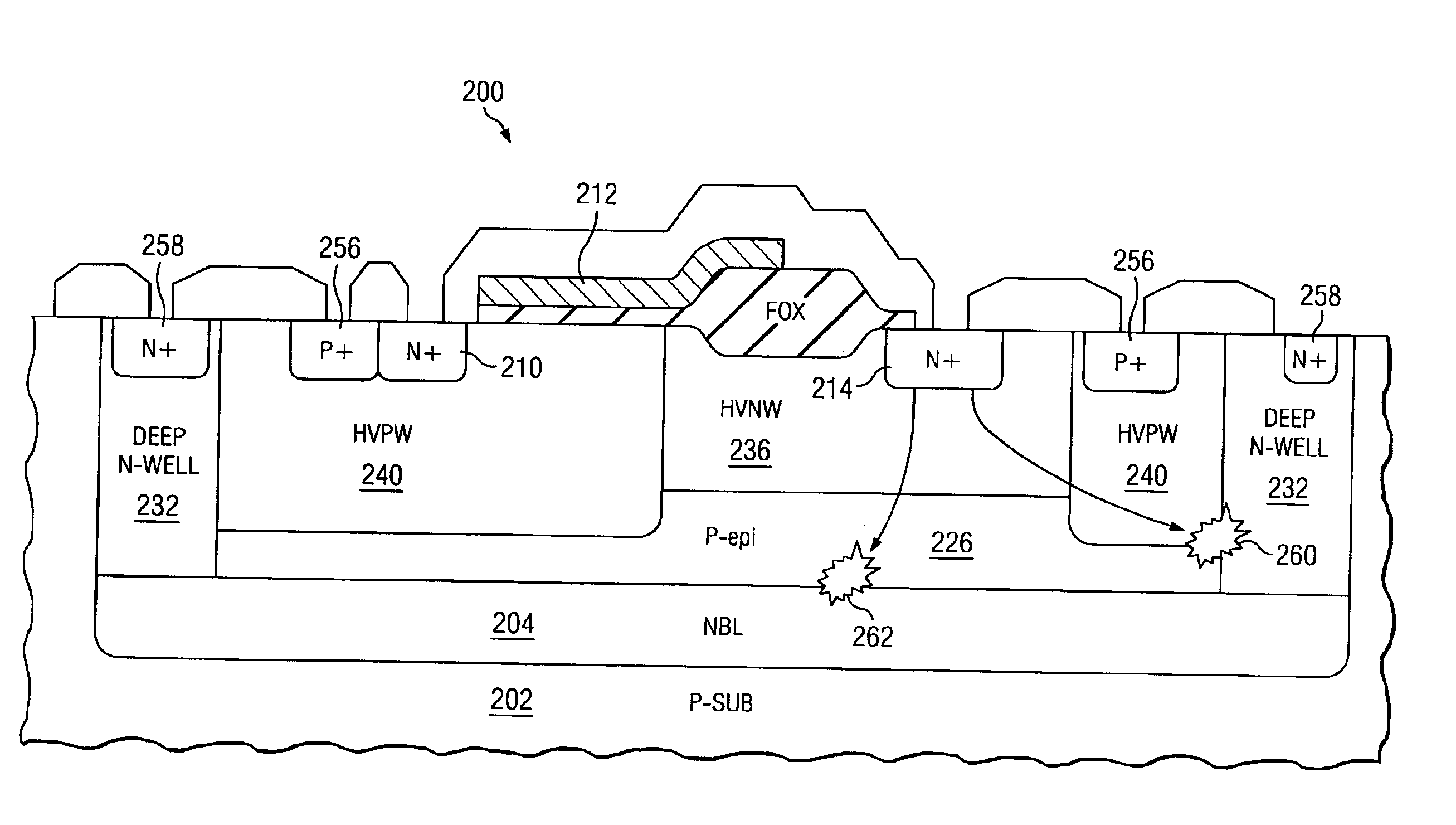 LDMOS device with isolation guard rings