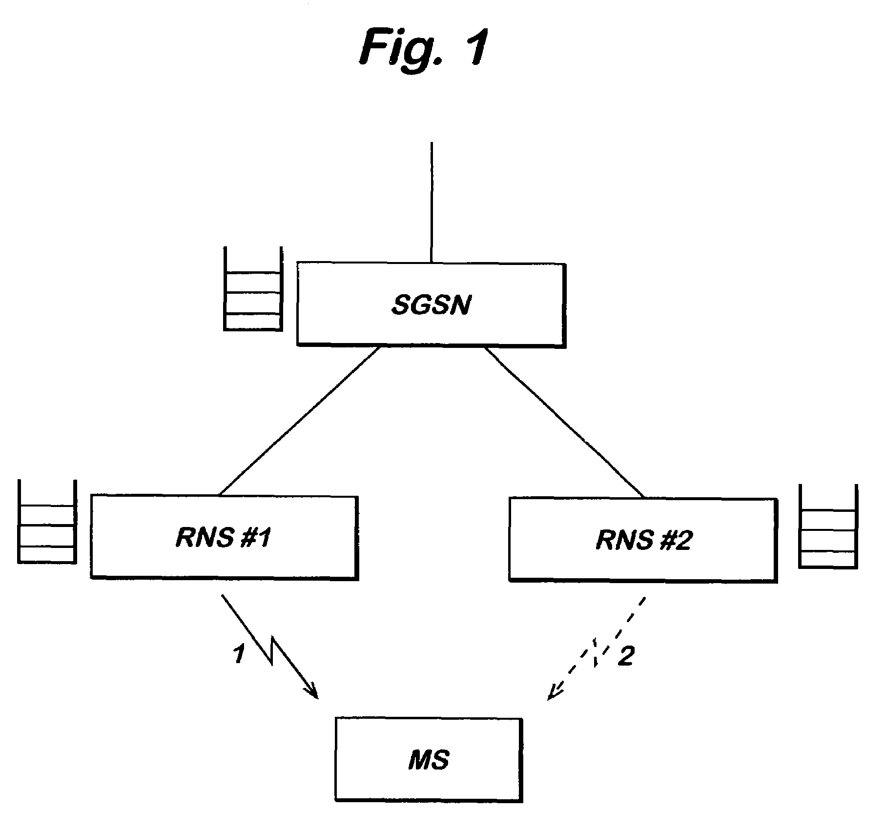 Packet ordering method and apparatus in a mobile communication network employing hierarchical routing with data packet forwarding