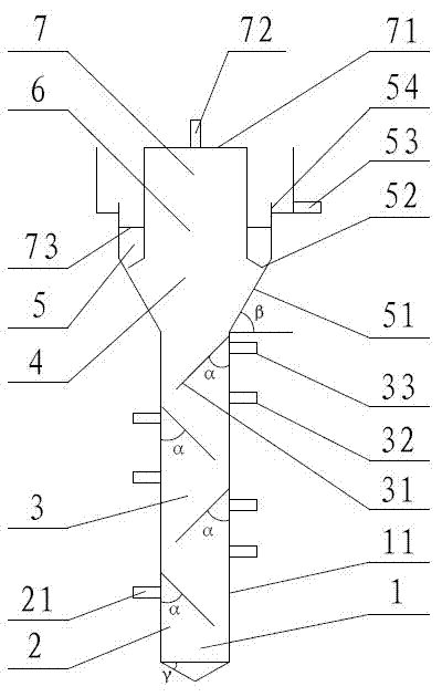 Upflow subregion anammox bioreactor