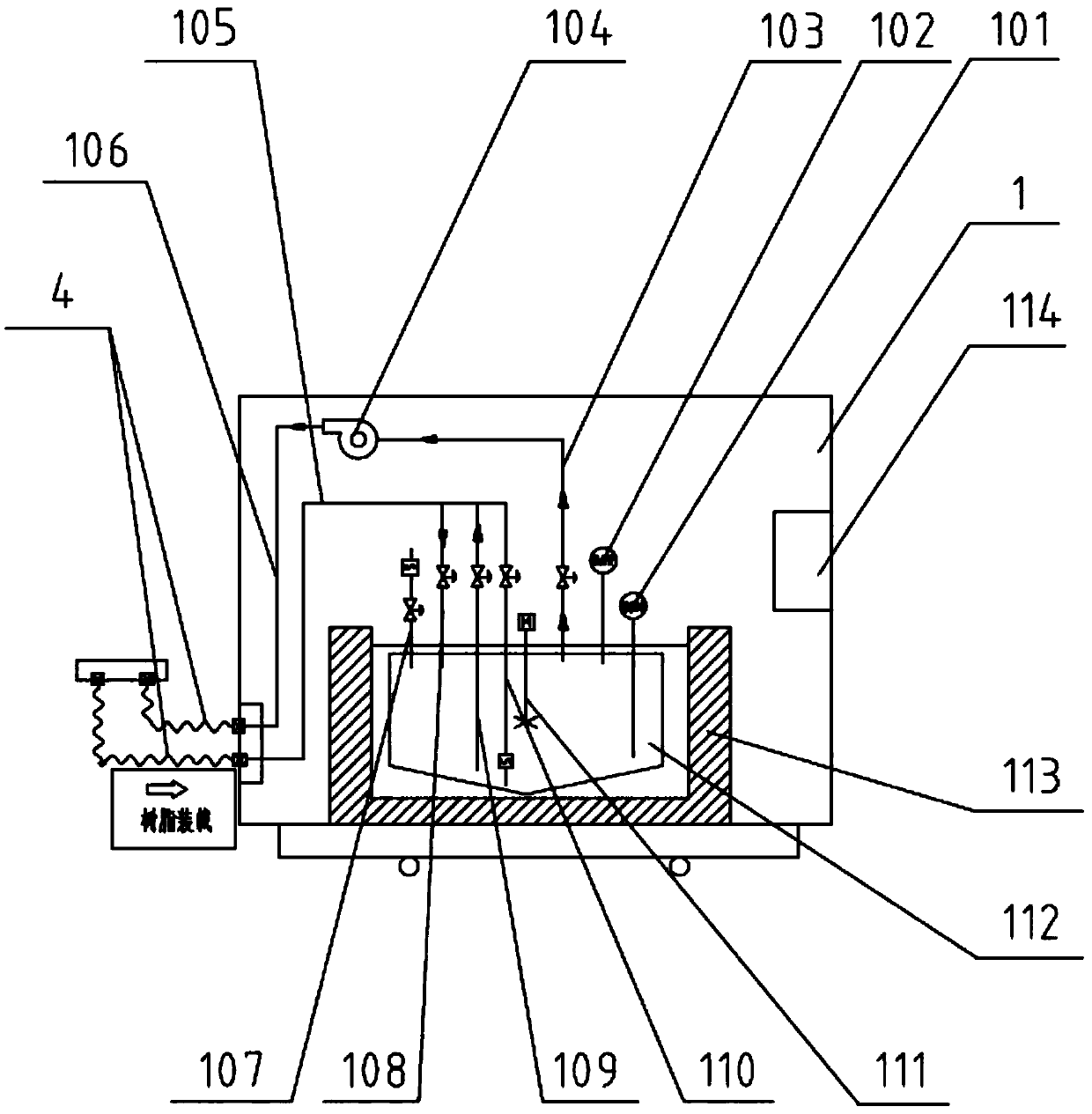 Loading and unloading transfer device and transfer method for nuclear power plant waste resin