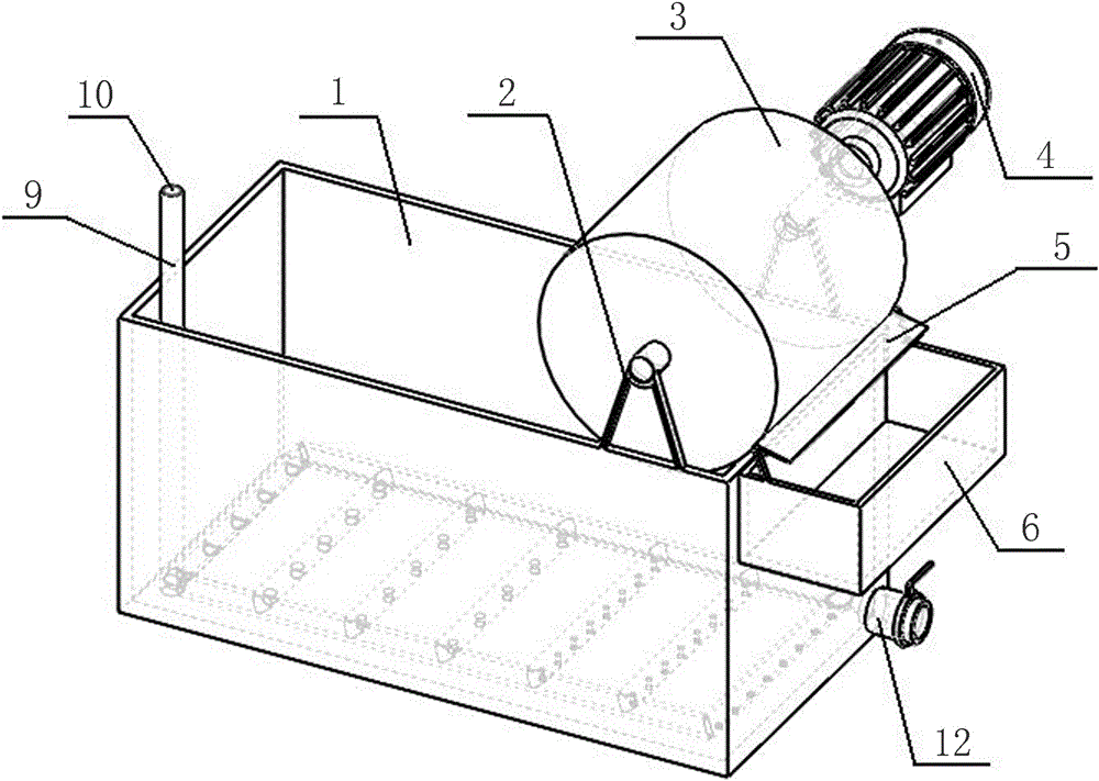 Silicon carbide micropowder carbon removal device and method