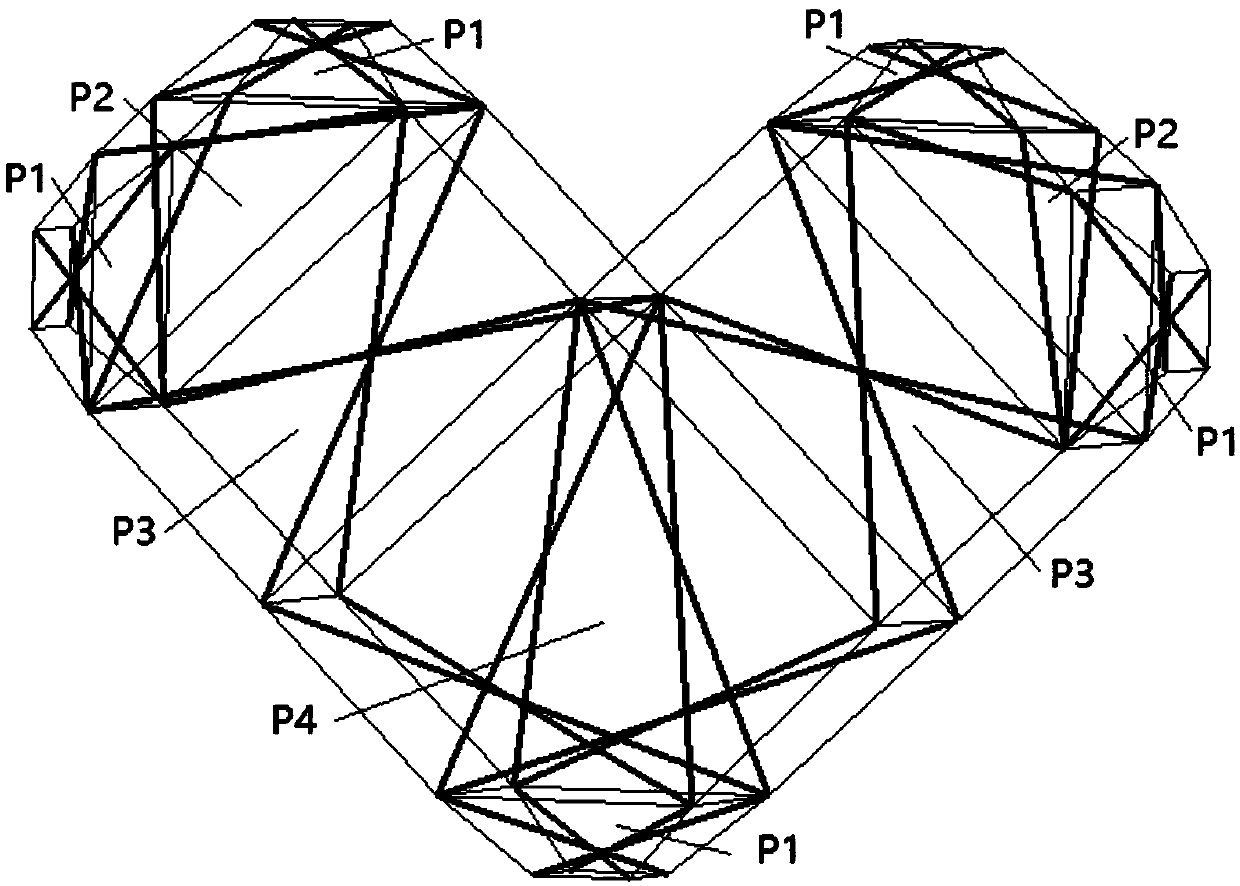 Heart-shaped stretch-draw integral structure