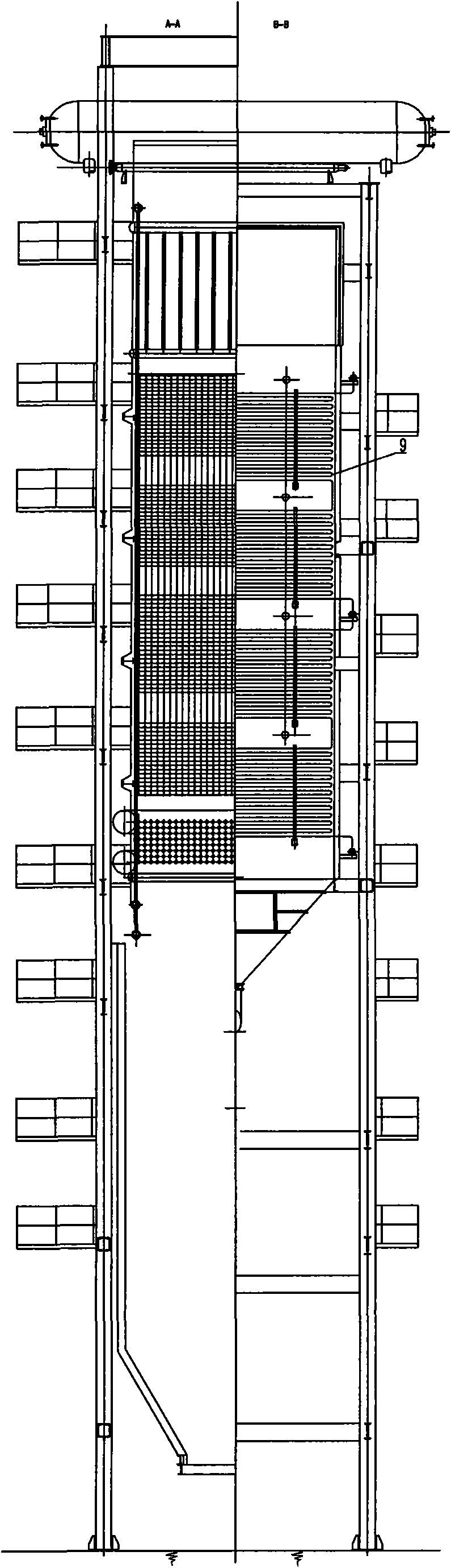 Waste incineration boiler