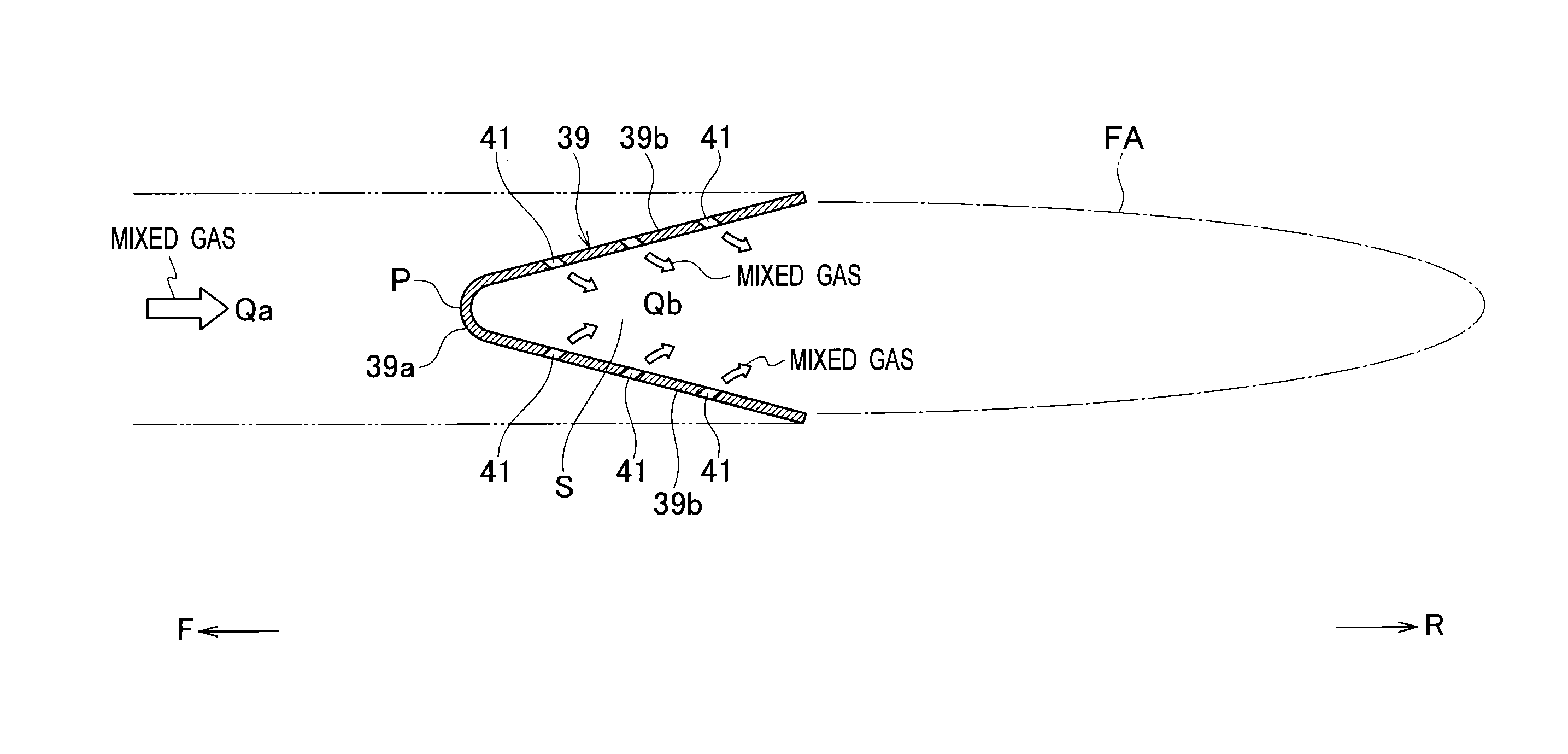 Afterburner and aircraft engine