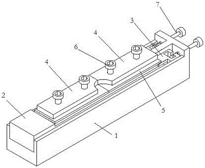 Batch chamfering clamp of acousto-optic crystal blocks