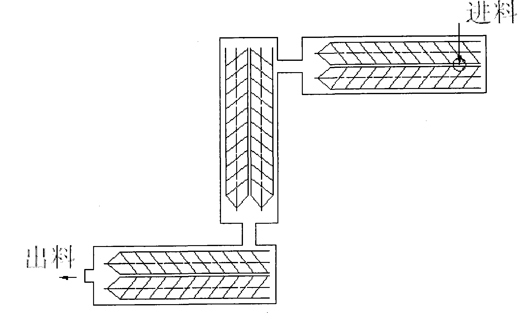 Continuous polymerization reaction device for producing poly-p-phenylene benzo dioxazole