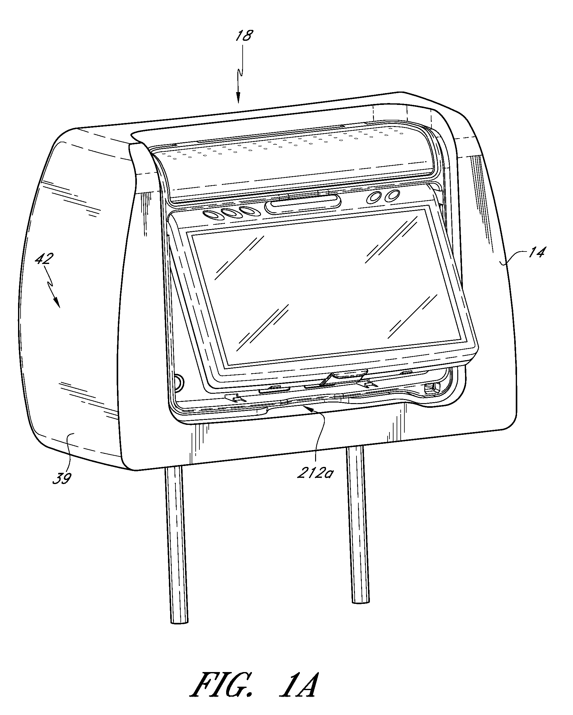 Headrest-mounted entertainment systems