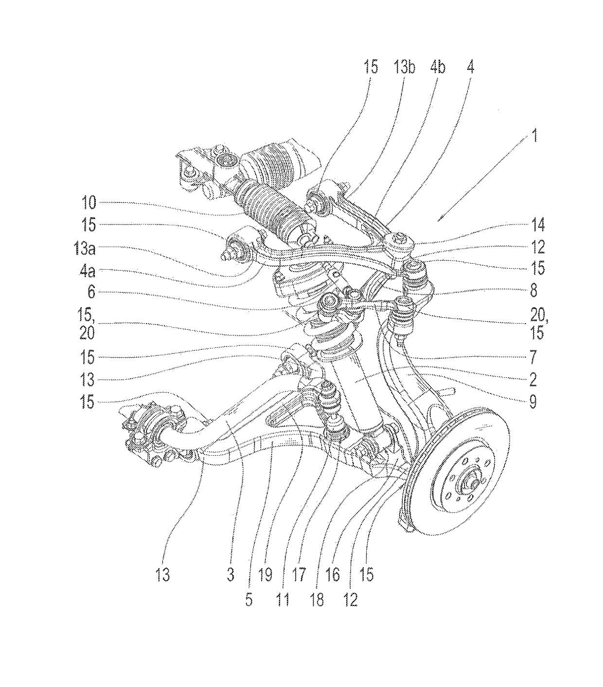 Wheel suspension system