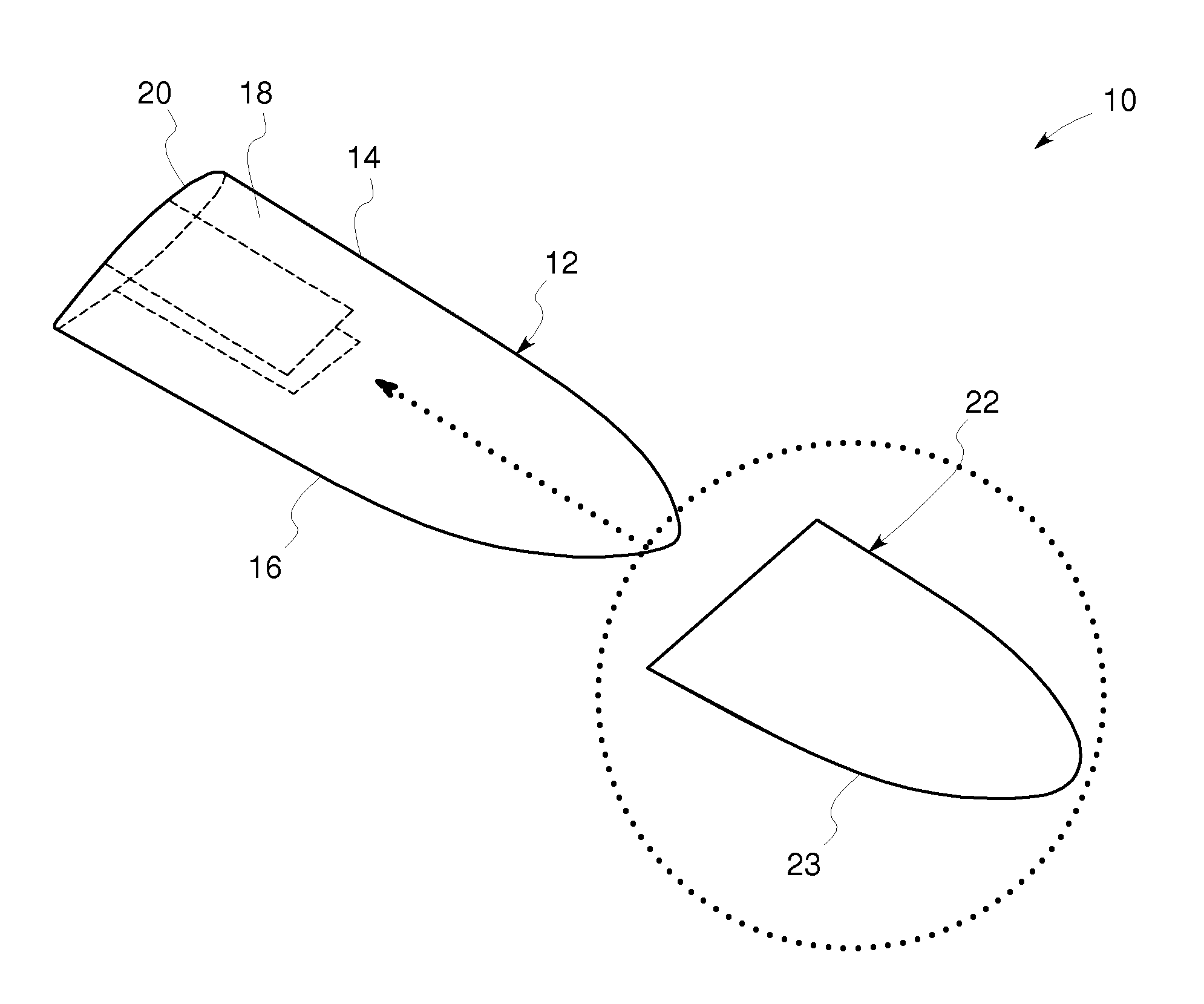 Transversal conduction lightning protection system