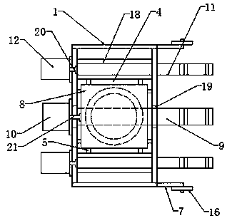 Semi-automatic construction method and device for inverted erection of steel structure building